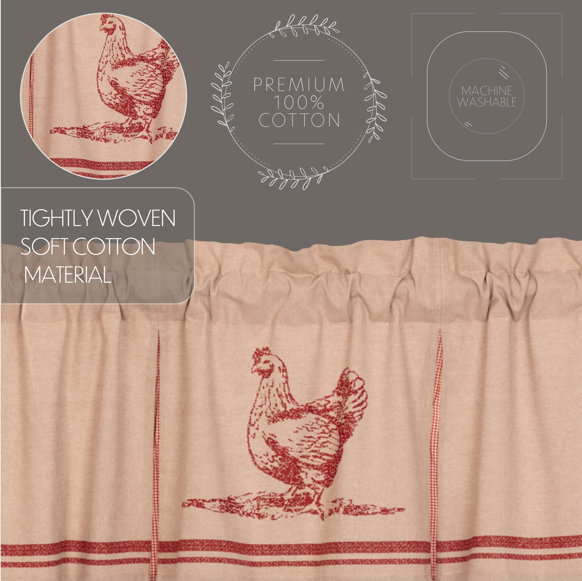 Sawyer Mills Chicken Valance – The Honey and Bee Connection