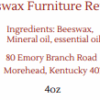 Beeswax Furniture Revival Conditioning Cream