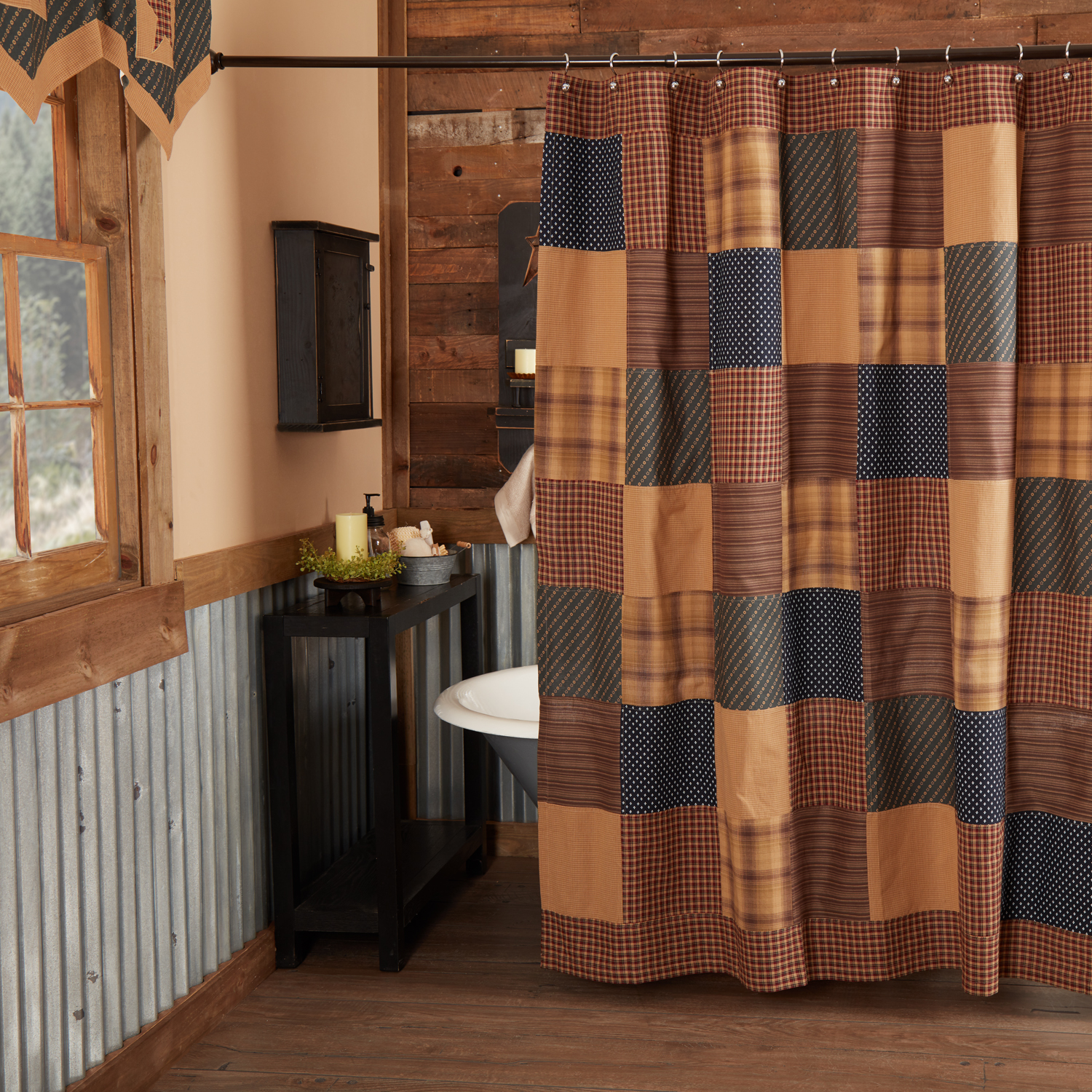 Shower Curtain VHC Patriotic Patch
