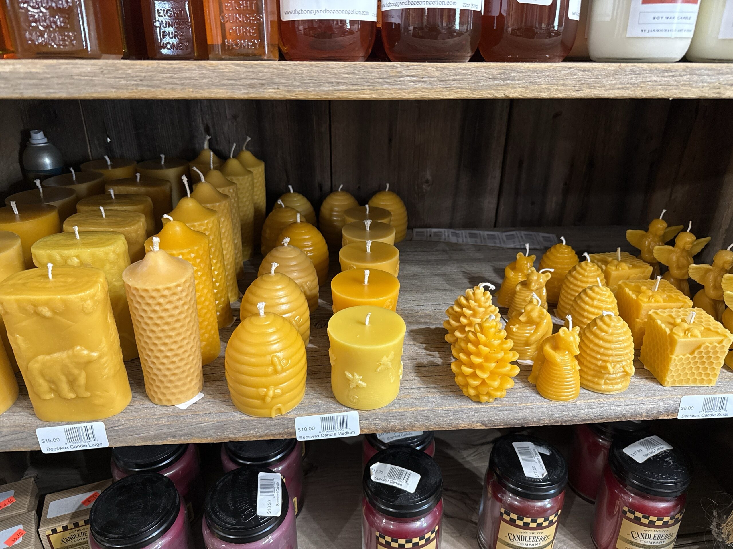 Beeswax candle