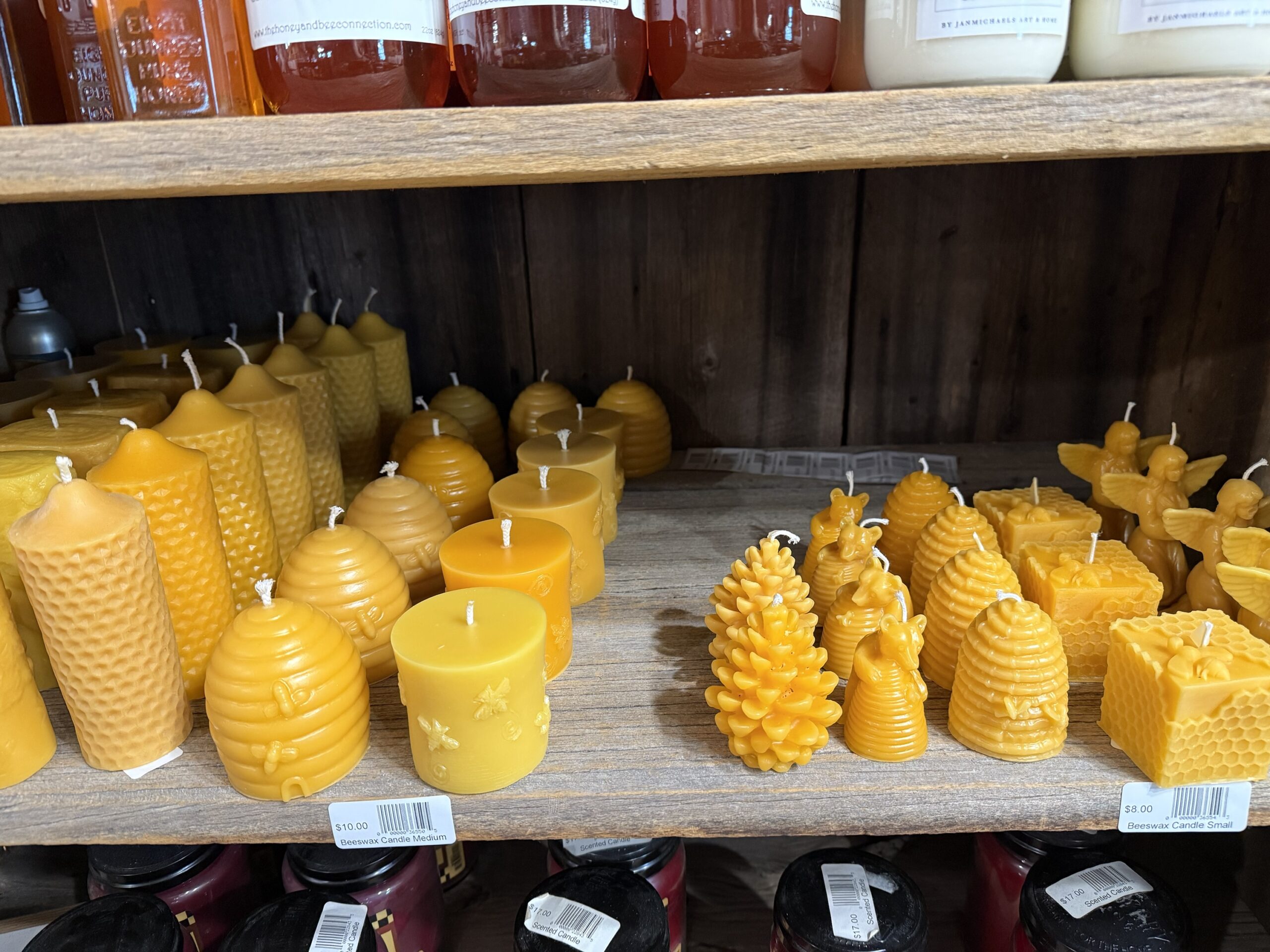 Beeswax candle